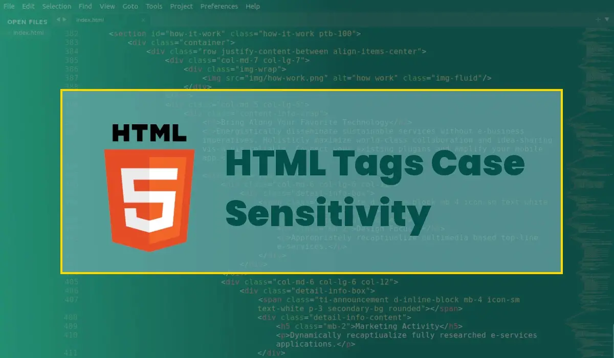 Are HTML Tags Case Sensitive?