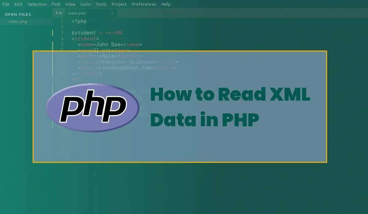 How to Get Data from XML Files in PHP