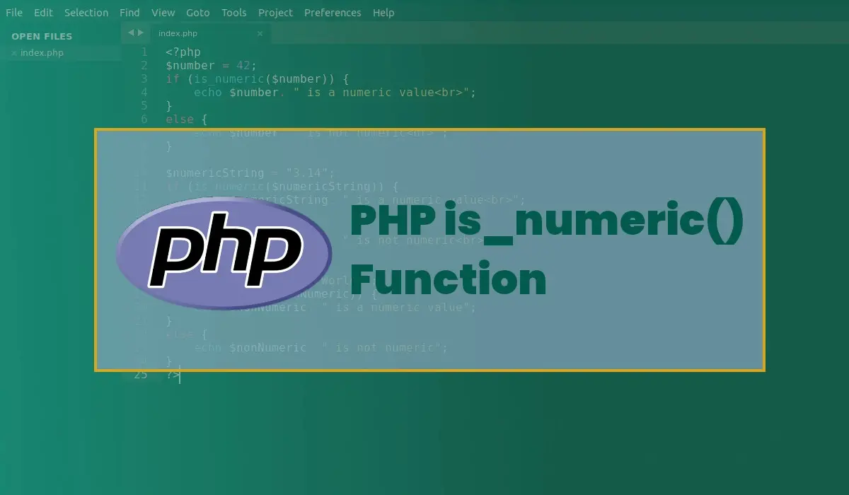 Understanding the is_numeric() Function in PHP