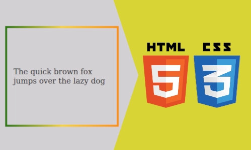 How to make color gradient borders with CSS on HTML pages