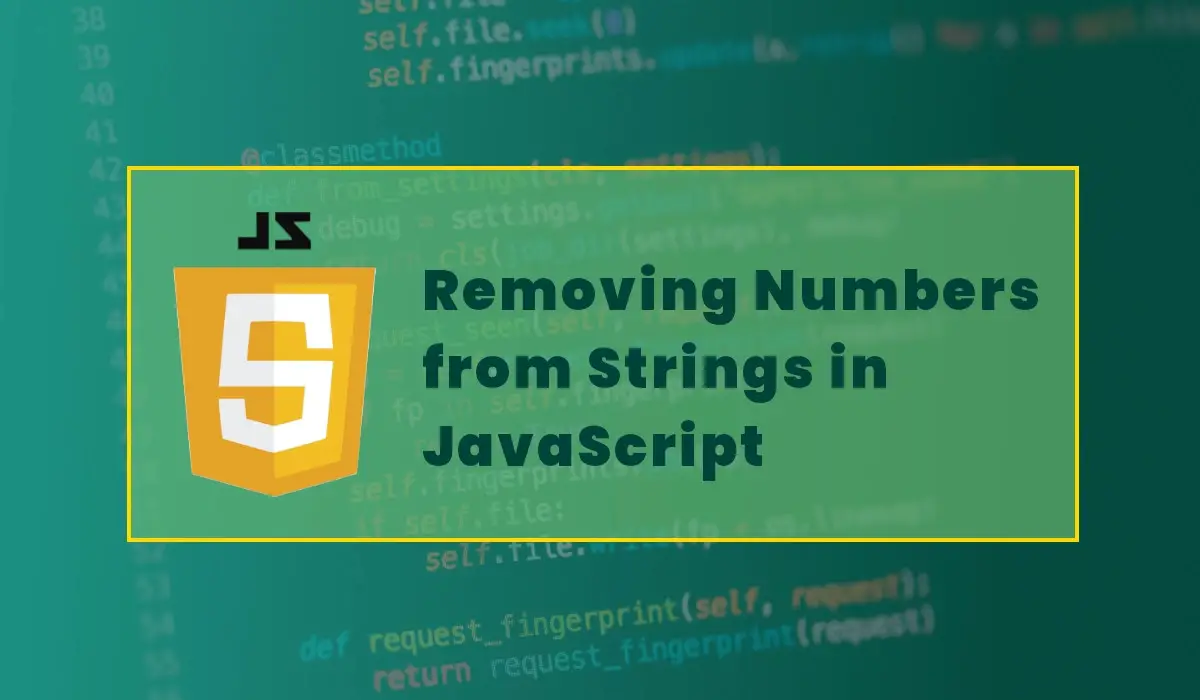 How to Remove Numbers from Strings in JavaScript