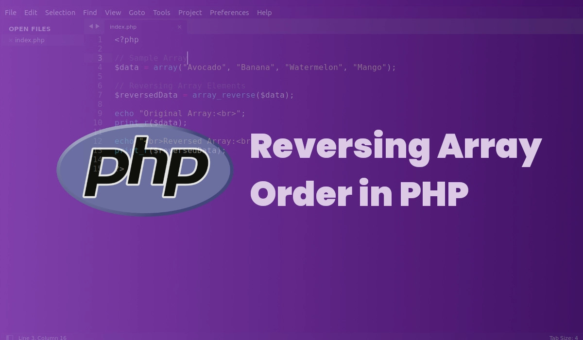 How to Reorder Array Elements from Last to First in PHP