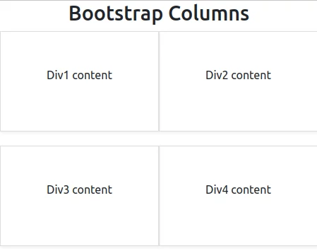 Bootstrap 5 col-* columns