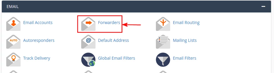 cPanel email forwarders