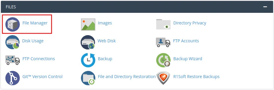 cpanel file manager