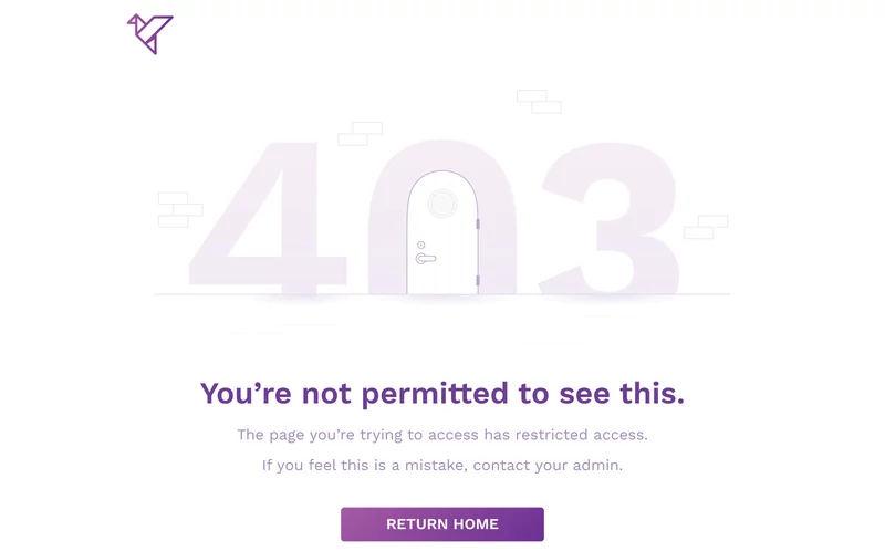 Custom 403 error page