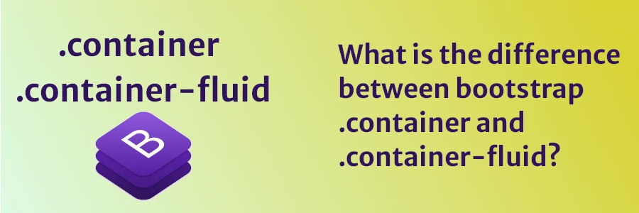 What is the difference between .container and .container-fluid?