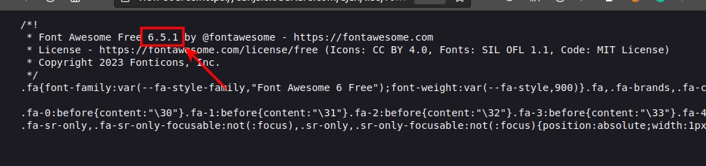 Font Awesome CSS file