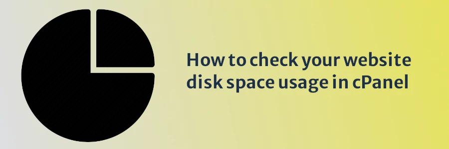 How to check your website disk space usage in cPanel
